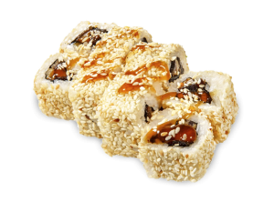 Каліфорнія з вугрем у кунжуті (200 г.)