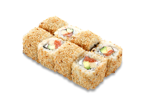Каліфорнія з копченим  лососем у кунжуті (200 г.)  