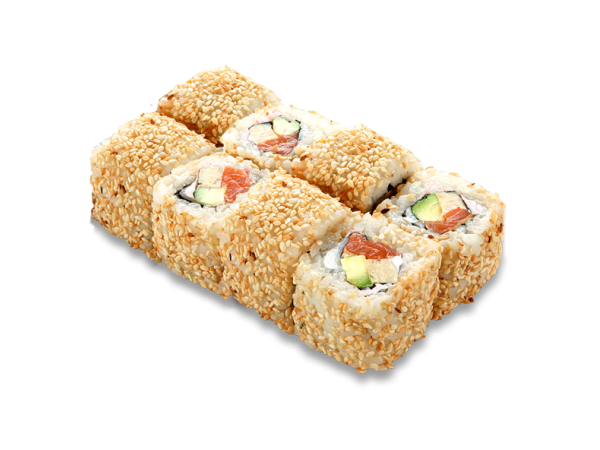 Каліфорнія з копченим  лососем у кунжуті (200 г.)  